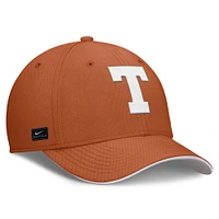 Men's Nike Texas Orange Longhorns 2025 Dugout Coaches Rise Swoosh Performance Flex Hat