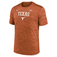 T-shirt Nike orange Texas Longhorns 2025 Sideline Velocity Performance pour homme
