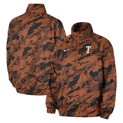 Veste à demi-zip Nike Texas Orange Longhorns Anorak pour homme