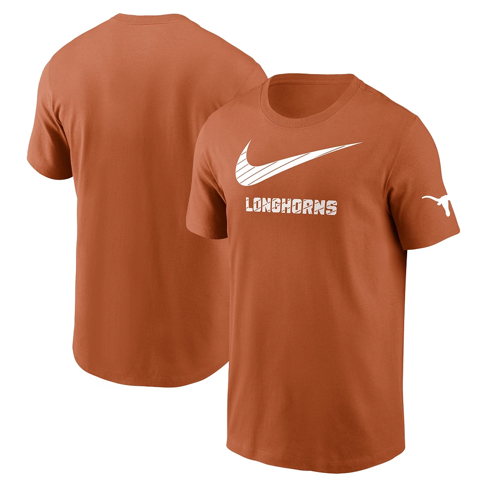 T-shirt Nike orange Texas Longhorns Campus Mascot pour homme