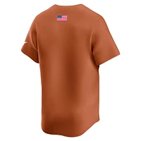 Maillot de baseball Nike Texas Orange Longhorns College Limited pour homme