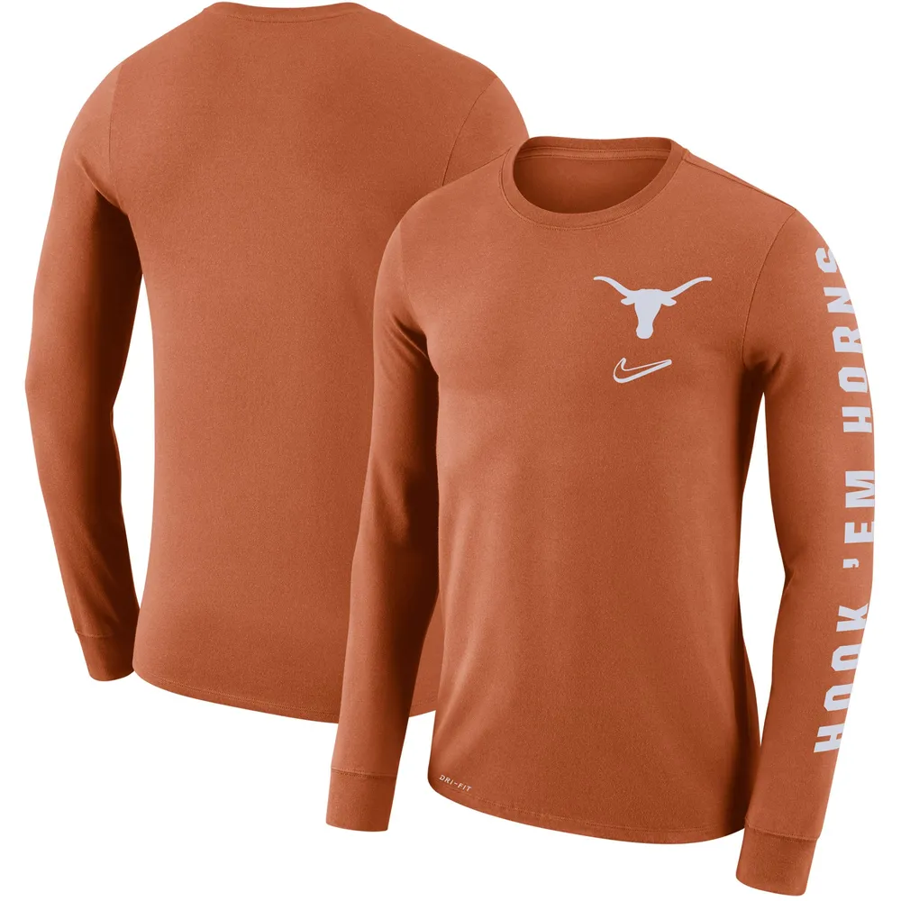 Nike Women's Oklahoma State Cowboys Orange Cotton Cropped Long Sleeve  T-Shirt