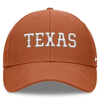 Casquette réglable à hauteur locale Nike Texas Orange Texas Longhorns pour homme