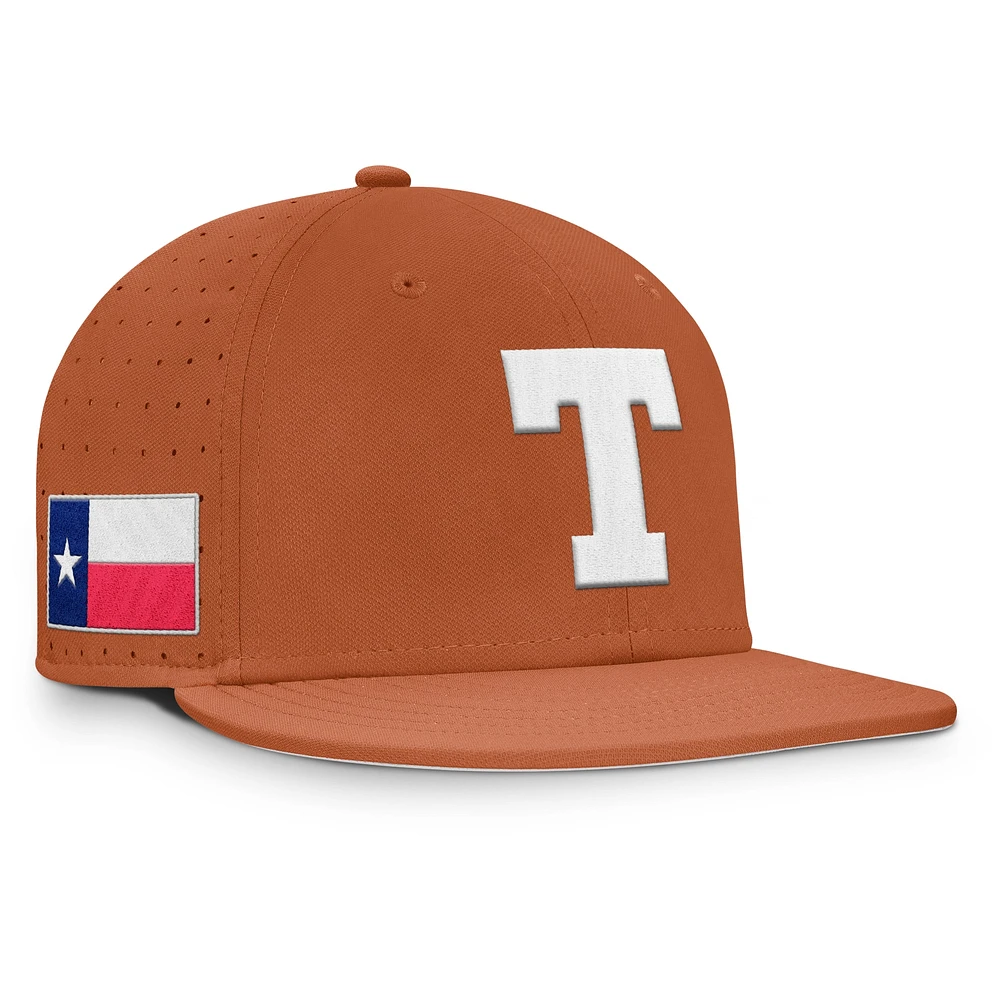 Men's Nike Texas Orange Longhorns On-Field Dugout True Performance Fitted Hat