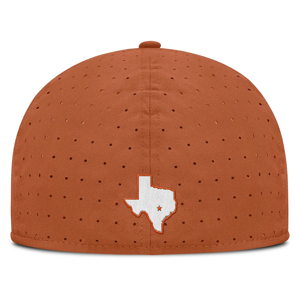 Men's Nike Texas Orange Longhorns On-Field Dugout True Performance Fitted Hat
