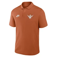 Polo Nike Texas Orange Longhorns Primetime Victory Legacy Vault Performance pour homme