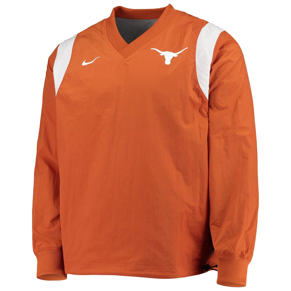 Men's Nike Texas Orange Longhorns Rev Pullover Windbreaker Jacket