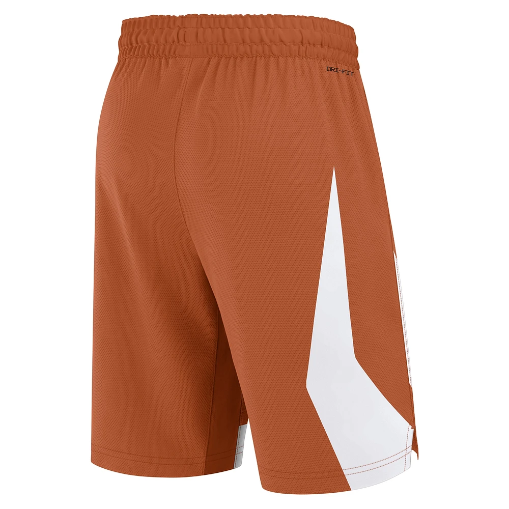 Short de performance Nike Texas Orange Longhorns Road Replica pour homme