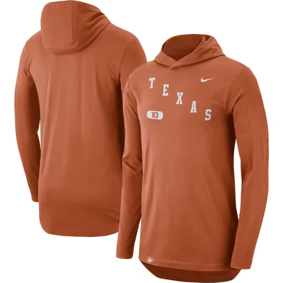 Texas Longhorns Nike Team Performance Long Sleeve Hoodie T-Shirt - Orange