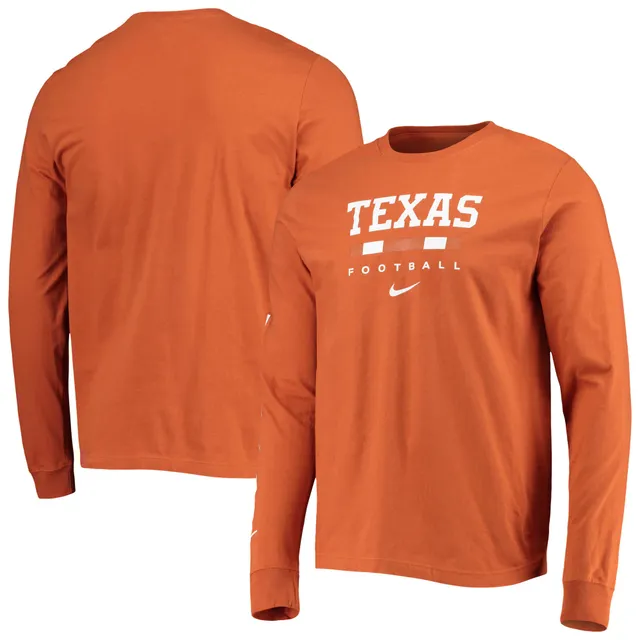 Nike Men's Orange Clemson Tigers Word Long Sleeve T-Shirt - Orange