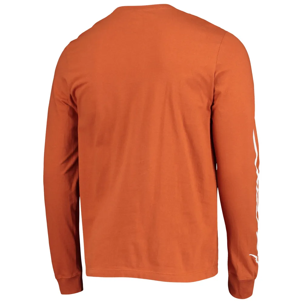 Men's Nike Texas Orange Longhorns Word Long Sleeve T-Shirt