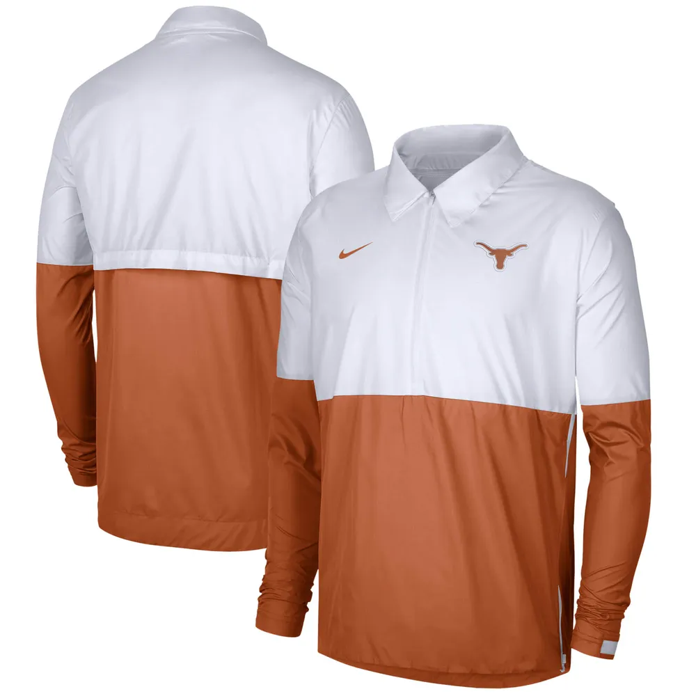 ziel Vergemakkelijken Vaardigheid Lids Texas Longhorns Nike Half-Zip Lightweight Coaches Jacket - White/Burnt  Orange | Brazos Mall