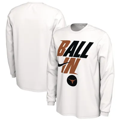 Texas Longhorns Nike Ball Bench Long Sleeve T-Shirt - White