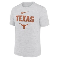 T-shirt Nike blanc Texas Longhorns Campus Slant Velocity Performance pour homme