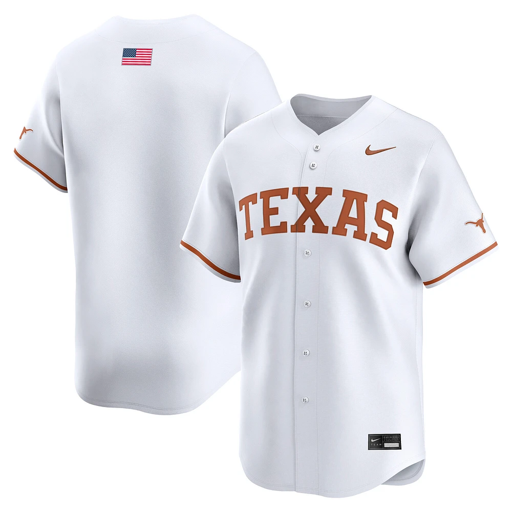 Men's Nike Texas Longhorns College Limited Baseball Jersey