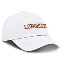 Men's Nike White Texas Longhorns Core Club Mascot Wordmark Adjustable Hat