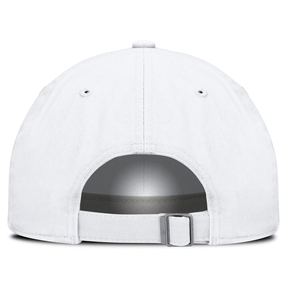 Men's Nike White Texas Longhorns Core Club Mascot Wordmark Adjustable Hat
