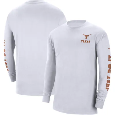 Texas Longhorns Nike Heritage Max 90 Long Sleeve T-Shirt - White