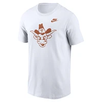 T-shirt Nike blanc avec logo alternatif Texas Longhorns Legacy pour homme