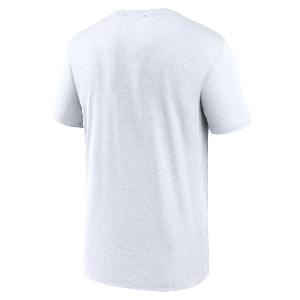 T-shirt Nike Texas Longhorns Lockup Legend Performance pour homme, blanc