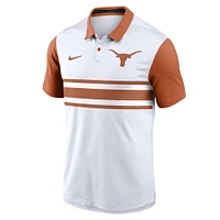 Men's Nike White Texas Longhorns Primetime Campus Vapor Performance Polo