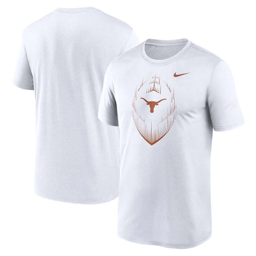 T-shirt Nike Primetime Legend Icon Performance blanc pour homme des Texas Longhorns