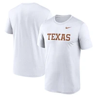 Men's Nike White Texas Longhorns Primetime Legend Wordmark T-Shirt