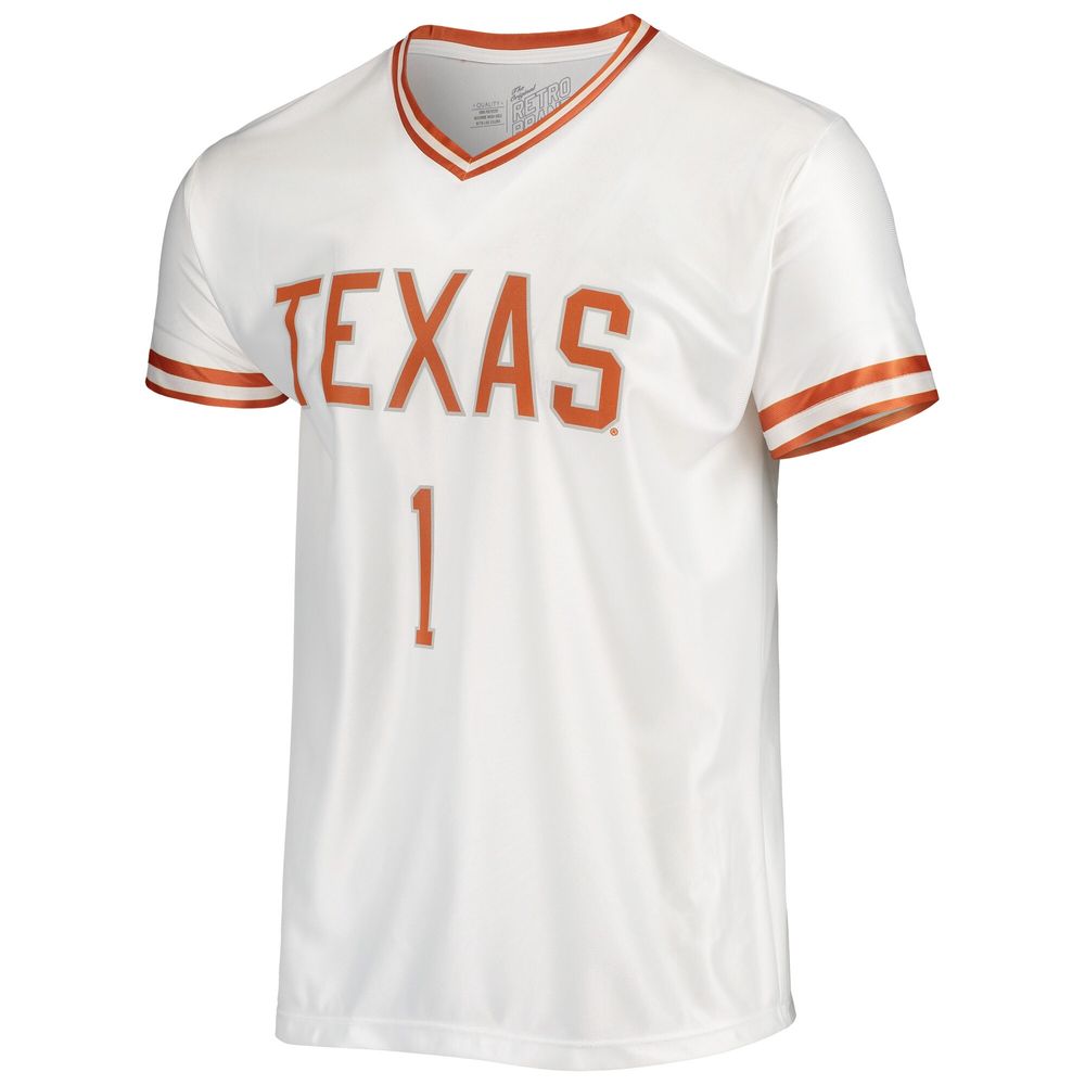 Men's Original Retro Brand White Texas Longhorns Basketball Jersey