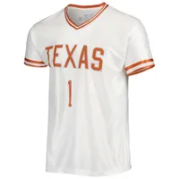 Maillot de basket-ball Texas Longhorns blanc marque rétro originale pour hommes