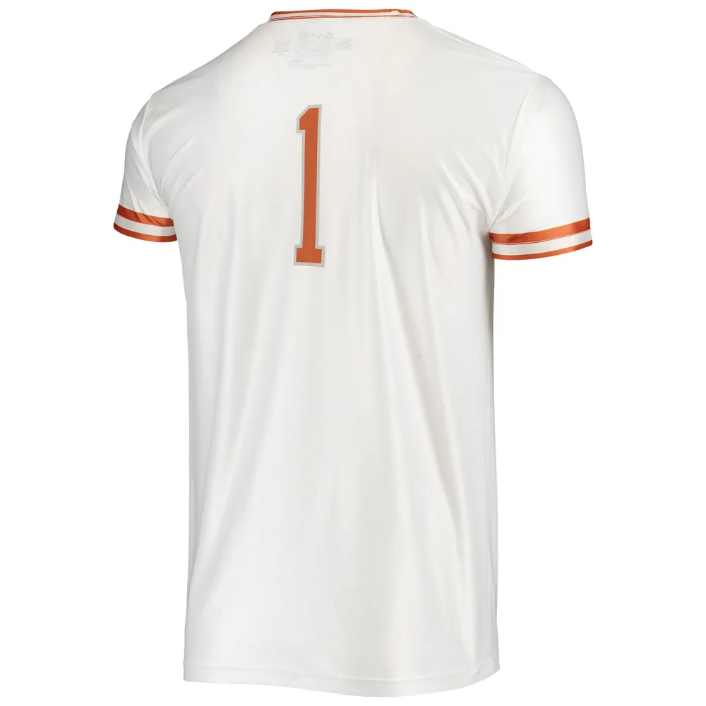 Maillot de basket-ball Texas Longhorns blanc marque rétro originale pour hommes