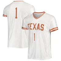 Maillot de basket-ball Texas Longhorns blanc marque rétro originale pour hommes