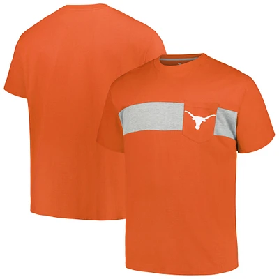 Men's Profile Texas Orange Longhorns Big & Tall Color Stripe T-Shirt