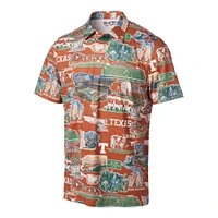 Polo Reyn Spooner Burnt Orange Texas Longhorns Scenic pour homme