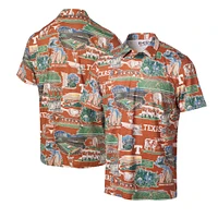 Men's Reyn Spooner Burnt Orange Texas Longhorns Scenic Polo