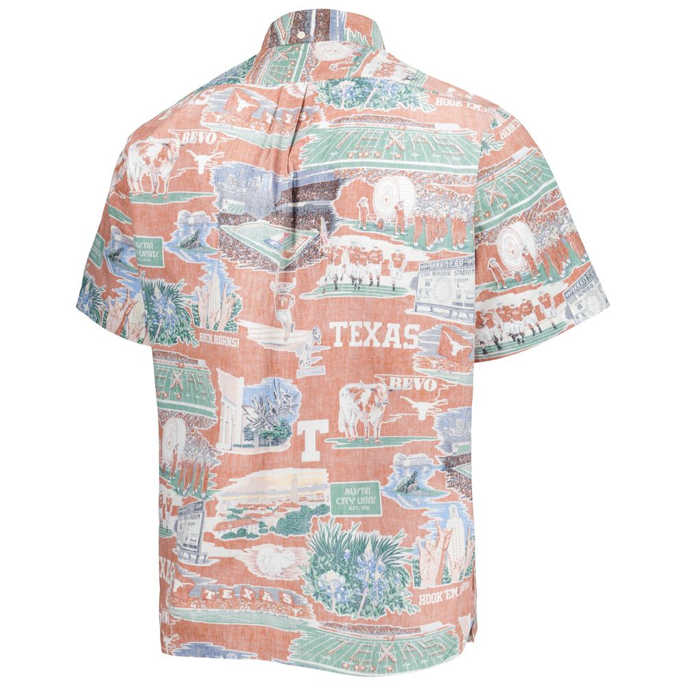 Men's Reyn Spooner Texas Orange Longhorns Scenic Button-Down Shirt