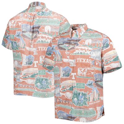 Men's Reyn Spooner Texas Orange Longhorns Scenic Button-Down Shirt