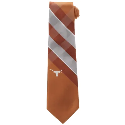Texas Longhorns Woven Poly Grid Tie