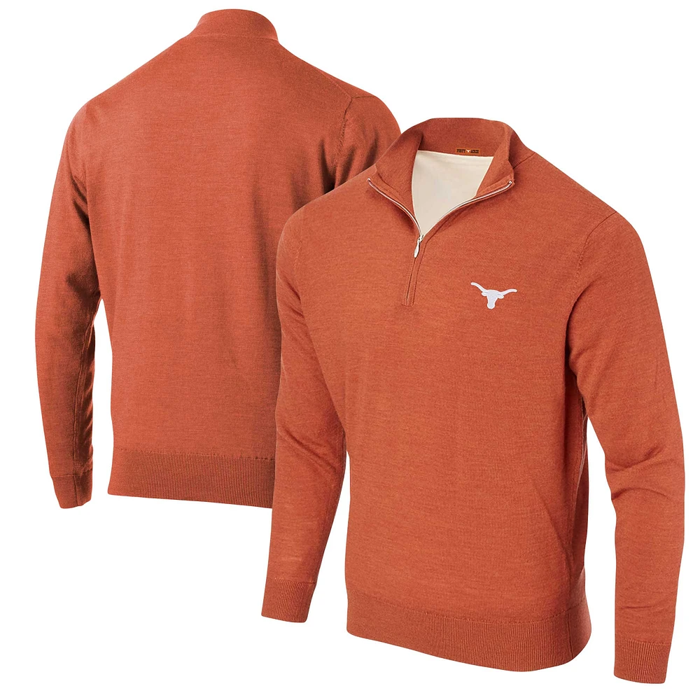 Men's Texas Orange Longhorns Forty Acres Chitown Merino Half-Zip Top