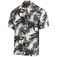 Chemise boutonnée Tommy Bahama pour homme, noire, Texas Longhorns Harbor Island Hibiscus