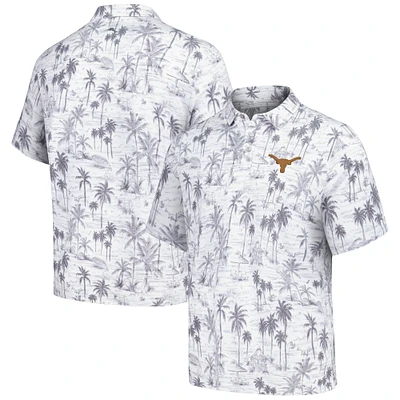 Polo tri-mélange Tommy Bahama Texas Longhorns Sport Cabana Shores IslandZone pour hommes gris