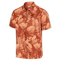 Chemise boutonnée orange Texas Longhorns Coast Nuevo Fronds pour homme Tommy Bahama