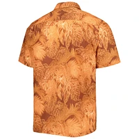 Men's Tommy Bahama Texas Orange Longhorns Coast Luminescent Fronds IslandZone Button-Up Camp Shirt