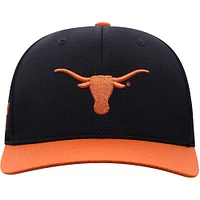 Men's Top of the World Black/Texas Orange Texas Longhorns Two-Tone Reflex Hybrid Tech Flex Hat