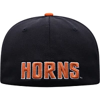 Men's Top of the World Black/Texas Orange Texas Longhorns Two-Tone Reflex Hybrid Tech Flex Hat