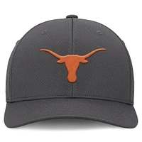 Men's Top of the World  Charcoal Texas Longhorns Reflex Logo Flex Hat