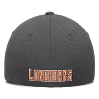 Men's Top of the World  Charcoal Texas Longhorns Reflex Logo Flex Hat