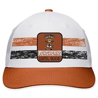 Men's Top of the World White/Burnt Orange Texas Longhorns Retro Fade Snapback Hat