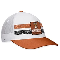 Men's Top of the World White/Burnt Orange Texas Longhorns Retro Fade Snapback Hat