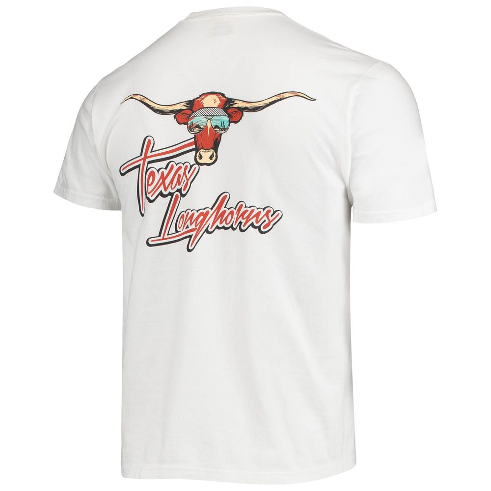 Men's White Texas Longhorns Mascot Bandana T-Shirt