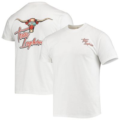 Men's White Texas Longhorns Mascot Bandana T-Shirt